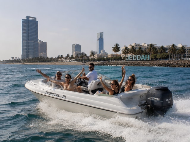 Jeddah: Private Speedboat Ride on the Red Sea