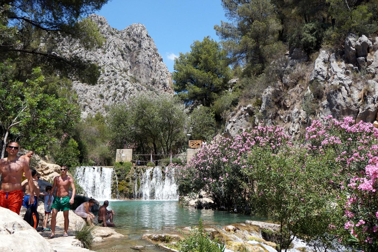 From Albir or Benidorm: Algar Waterfalls Day Trip From Benidorm with Gran Hotel Bali Meeting Point