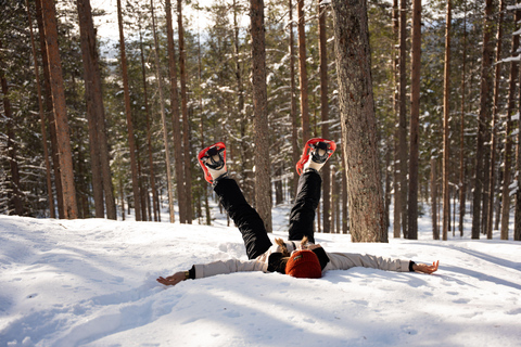 Levi: Snowshoeing Tour to Santa's Cabin with Sausage BBQ