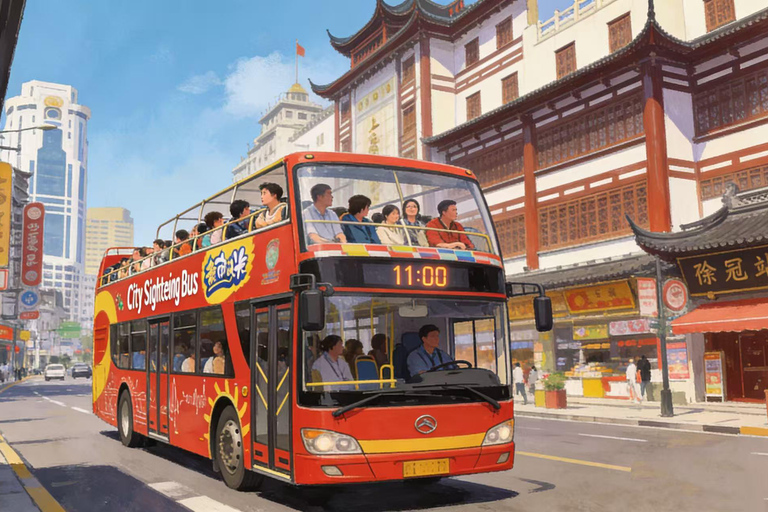 Shanghai：Yu Garden, Temple, Water Town Tour w/Hop-On Hop-Off Yu Garden, God Temple, Water Town Tour w/Hop-On Hop-Off Bus.