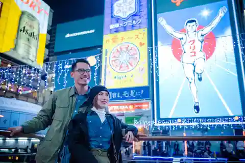 Dotonbori Neon Lights scapes - Photo shooting in Dotonbori