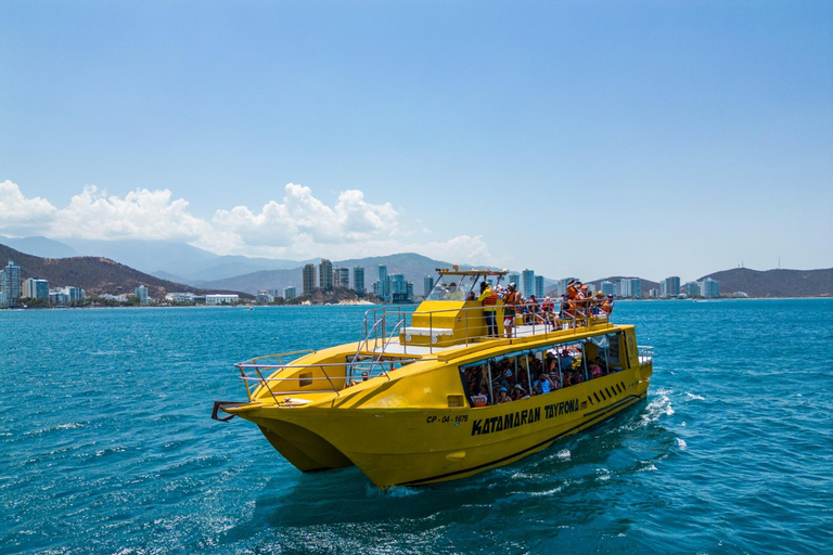 Santa Marta: Barco entre El Rodadero y Playa Bahía ConchaIndividual desde Santa Marta El Rodadero hasta Playa Bahía Concha