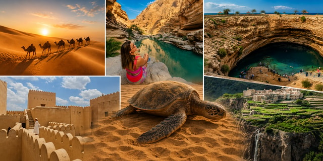 Muscat: 3-Day Oman Highlights Tour – Beach, Desert, Mountain