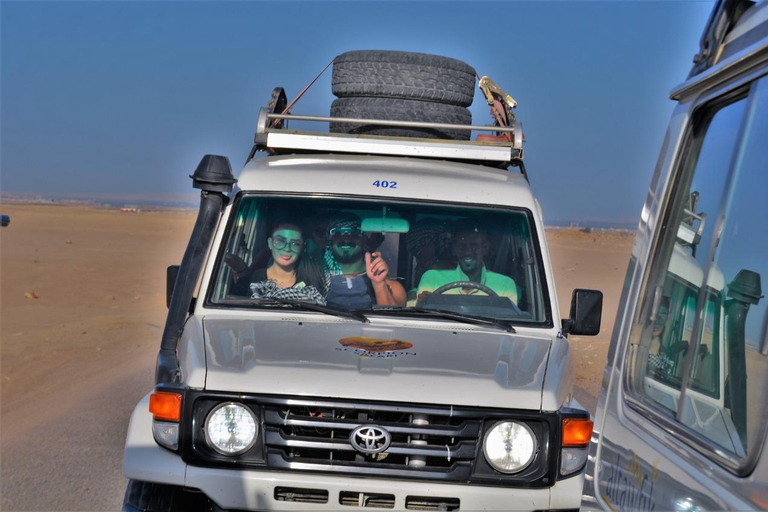 Hurghada: Quadriciclo, buggy, safári de jipe, passeio de camelo e jantarServiço de busca no hotel em Hurghada