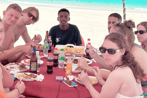 Depuis Jambian/Paje : Visite de l&#039;île-prison et du banc de sable de Nakupenda