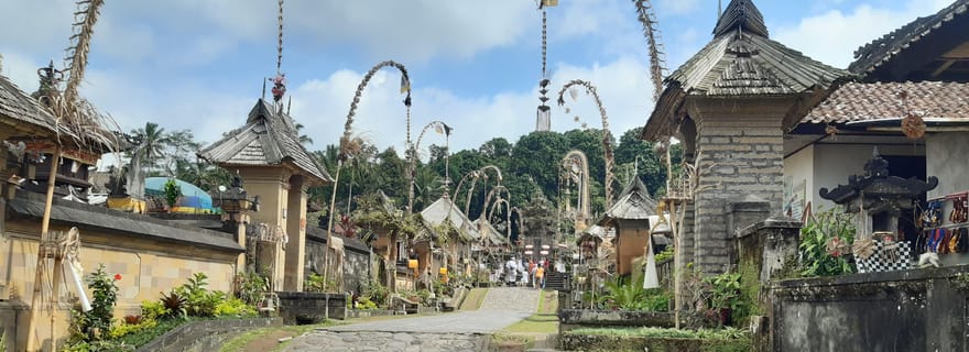 Bali : visite du village de Penglipuran, de la cascade et du marché nocturne
