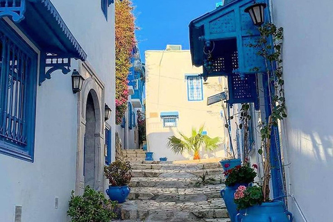 From Hammamet: Carthage, Sidi Bou Saïd & Medina, live guide + lunch From Hammamet: Carthage, Sidi Bou Said, and the Medina of Tunis