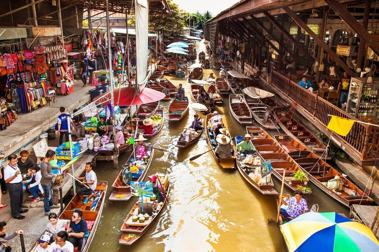 From Pattaya: Maeklong Railway and Floating Market Tour