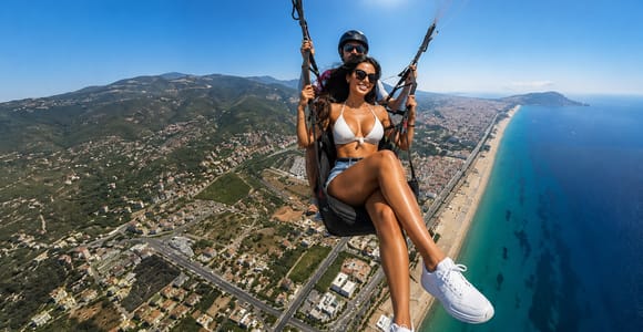 From Antalya: Paragliding Experience w/ Hotel Pickup