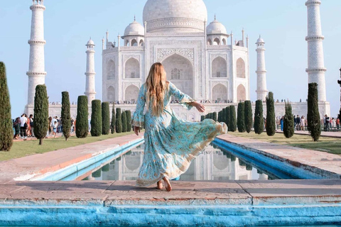 Agra: Taj Mahal & Agra Fort Day Tour with Tickets & Lunch Taj Mahal & Agra Fort Tour with Ac Car & Guide Only.