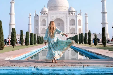 De Deli: Pôr do sol no Taj Mahal, Forte de Agra e Baby Taj Tour