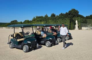 Versailles: Führung mit Golfcarts und Fahrrädern, Hamlet + Brunnen
