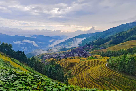 Longji Rice Terraces Easy Exploration Tour by Golf Cart