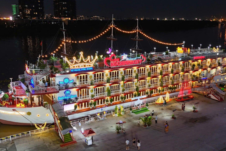 Saigon after dark: River Dinner & Live Music by Cruise Cruise without Transfer and Guide