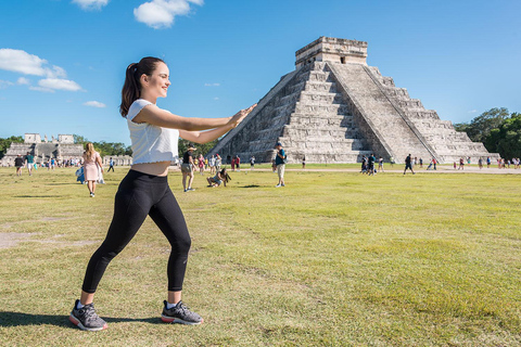 Depuis Cancún : Chichén Itzá, Valladolid et cénote Hubiku