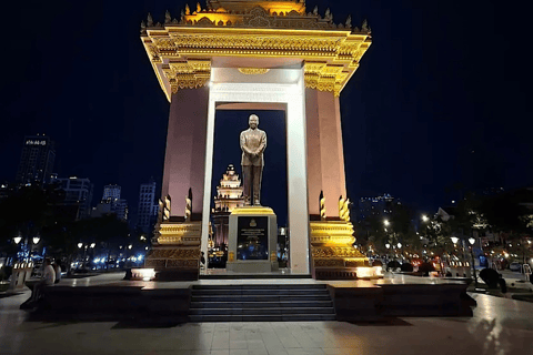 Phnom Penh: Mekong Sunset Cruise & City by Night Tour