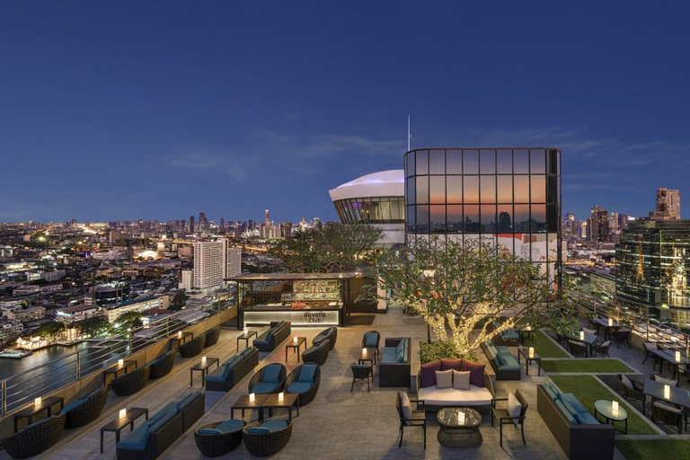 Bangkok: ThreeSixty Rooftop Bar at Millennium Hilton 1 Snack with Free Flow Draught Beer for 2 Hours