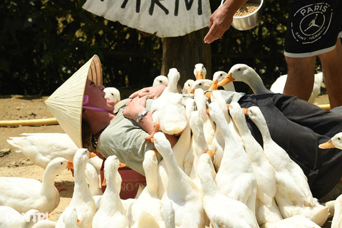 Hoi An Duck Farm & Coconut Boat Tour Hoi An: Duck Stop Farm Experience and Coconut Basket Boat