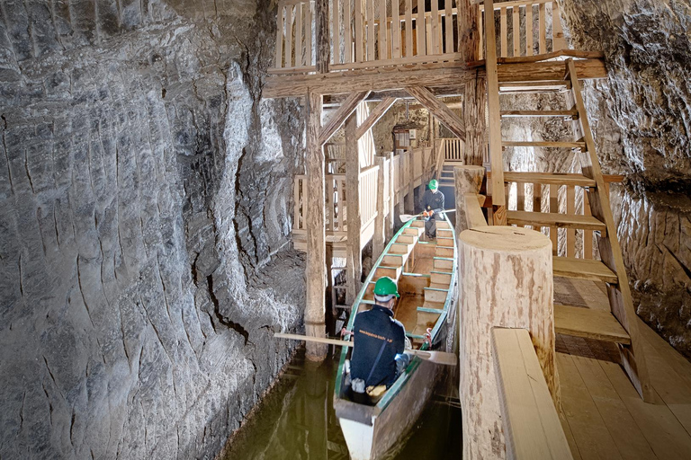 Cracovia: Expedición en barco subterráneo y tour por las minas de sal de la UNESCO