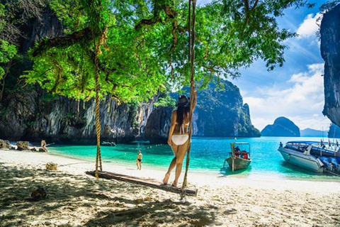 Passeio de barco particular pela ilha de Krabi HongPasseio pela ilha de Krabi Hong em um barco particular de cauda longa