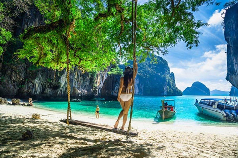 Passeio de barco particular pela ilha de Krabi HongPasseio pela ilha de Krabi Hong em um barco particular de cauda longa