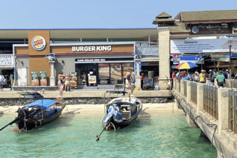 Depuis les îles Phi Phi : Phi Phi, Maya Area en bateau à longue queueBateau à longue queue privé 6 heures