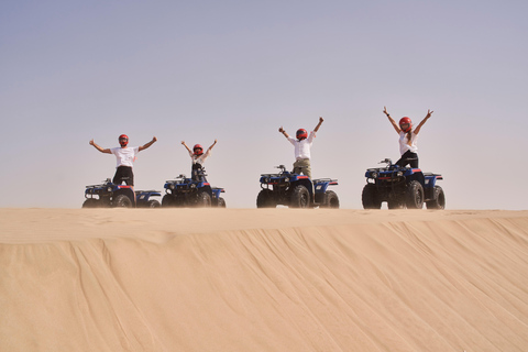 Doha: Quad Bike, Dune Bashing, Camel Ride & Inland Sea Tour Quadbike (30 Min) with Camel Ride,Dune Bashing, Sandboarding