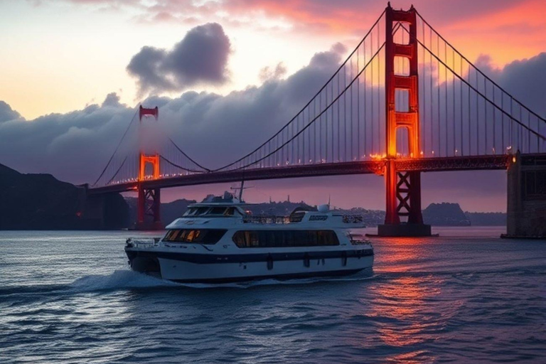 San Francisco: Bay Cruise med App Guidad Tur