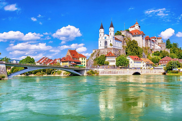 Excursión privada de un día desde Basilea a Lucerna, Aarburg y Castillo