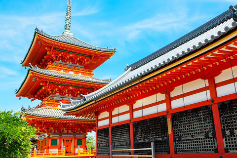 Kyoto Kiyomizu-dera,Nara Park och tempel UNESCO dagstur8:40 möte på Osaka station