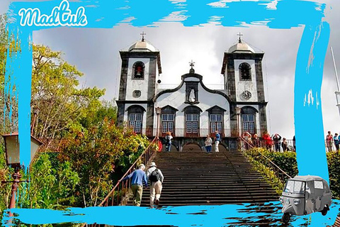 Madeira: Monte Toboggan & Old Town Guided Tuk Tour by MadTuk