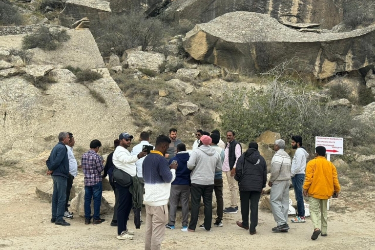 Gobustan rock art,mud volcano Fire temple and mountain tour