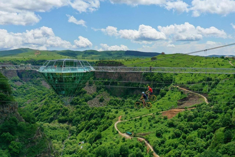 Dashbashi Canyon, Asureti village, and Didgori monument.