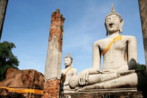 Bangkok: Giant Buddha & Ayutthaya Afterlife Tour Round Trip Transportation & Guide