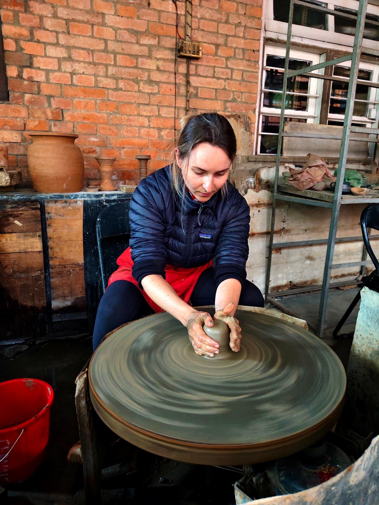 Kathmandu: Töpfer-Workshop mit lokalen Handwerkern