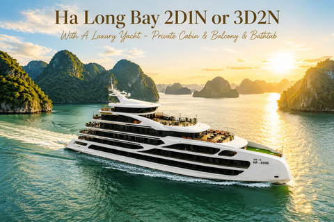 Ha Long Bay: Luxury Overnight Cruise 2D1N or 3D2N Ha Long Bay 2D1N & Shared Car Transfer