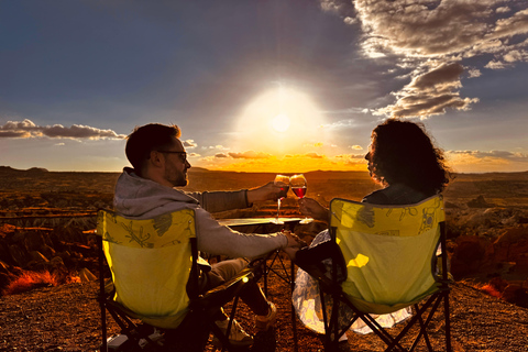 Cappadocia Watching the Sunset With Wine in Red Valley