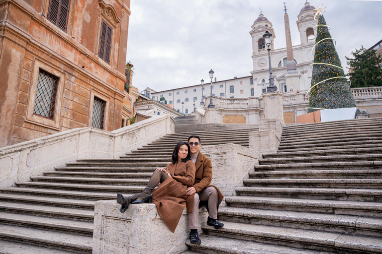 Rome: Private Editorial Shoot at Trevi Fountain or Colosseum Early Morning Trevi Fountain: 30-Minute Private Shoot