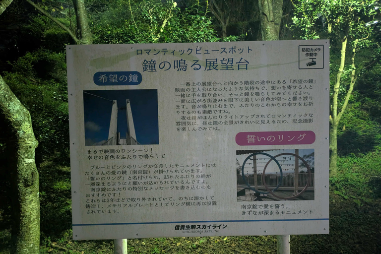 Osaka : visite nocturne du mont Ikoma avec la ligne d'horizon