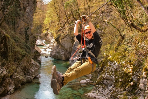 Bovec Zipline/Canyon Učja - Największy park linowy w EuropieNajwiększy park linowy w Europie