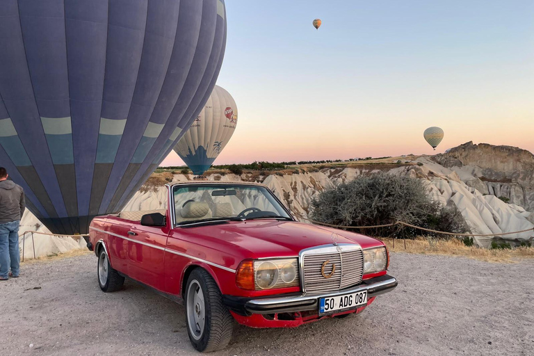 Cappadocia: Sunrise or Sunset Classic Car Tour with Pickup Private Cappadocia Classic Car Experience