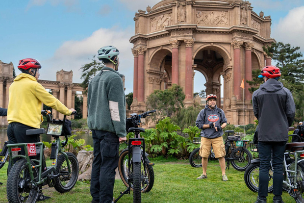 Pont du Golden Gate : Visite guidée à vélo électrique jusqu'à Sausalito