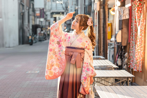 Osaka : Plan de location de Hakama pour une journéeLocation d'un hakama pour une journée