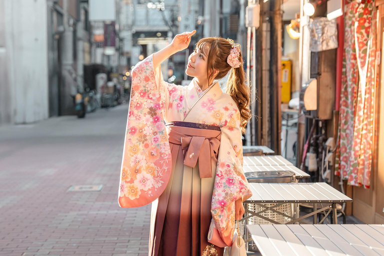 Osaka : Plan de location de Hakama pour une journéeLocation d'un hakama pour une journée