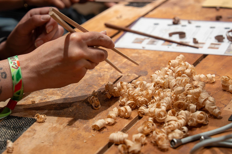 Kyoto: Chopstick Making Workshop at HASHI LAB Near Kyoto Station：Chopstick Making for Families & Couples