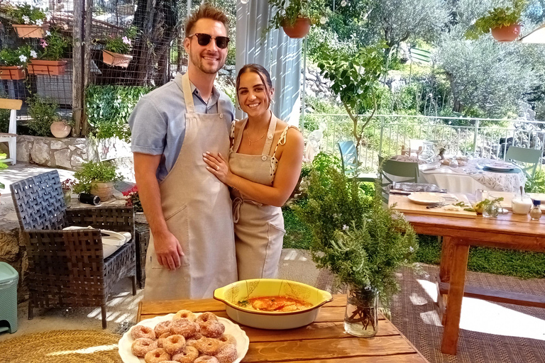 Sorrento: Marì Cooking Class in a Family Farm w/ Coast View