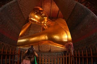 Gemeinsame Tour: Wat Pho, Wat Traimit und Wat Benchamabophit