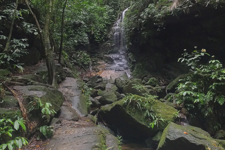 Watervallen en grottenpad in het Tijuca bos