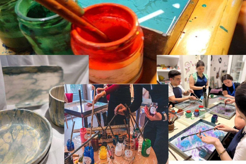 Baku Marbling Experience: Make Your Own Art Let's create art on a ceramic plate!