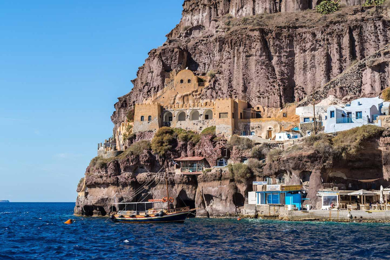 Santorini: Volcano, Hot Springs, and Thirasia Boat Tour With pick-up